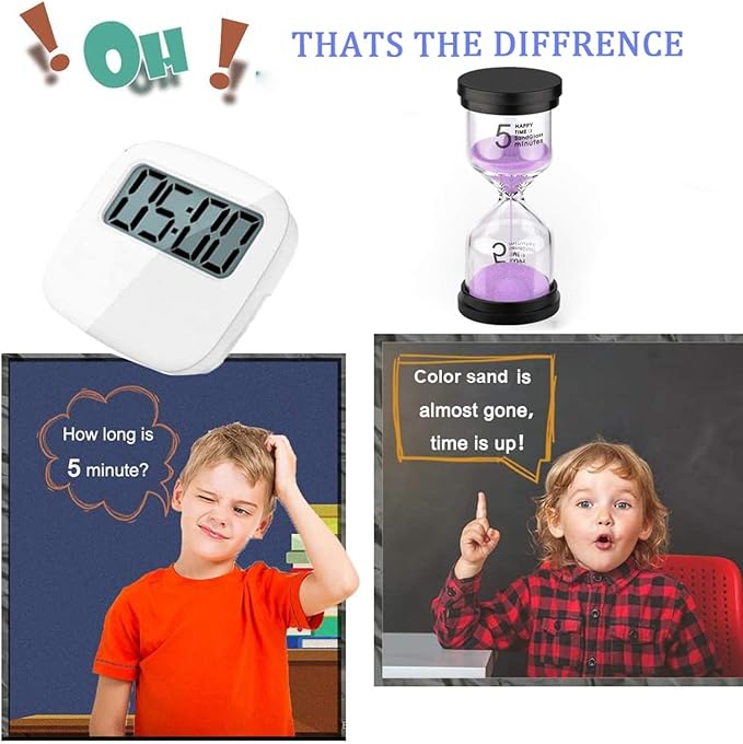 SuLiao Hourglass Sand Timer 15 Minute: Plastic Sand Clock, Purple Sand Watch 15 Min, Colorful Reloj De Arena 15 Minutos, Large Hour Glass Sandglass for Kids, Games, Home, Classroom, Kitchen, Decor