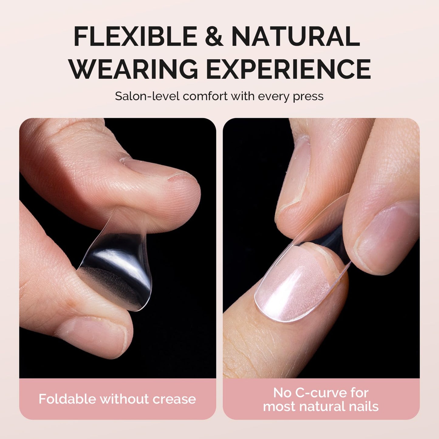 MelodySusie Extra Short Almond X Nail Tips - 600Pcs 15 Sizes Clear Acrylic, Half Matte Full Cover Press on Nails for DIY Extension & Salon Use, Pre-Shaped for Long-Lasting Manicure