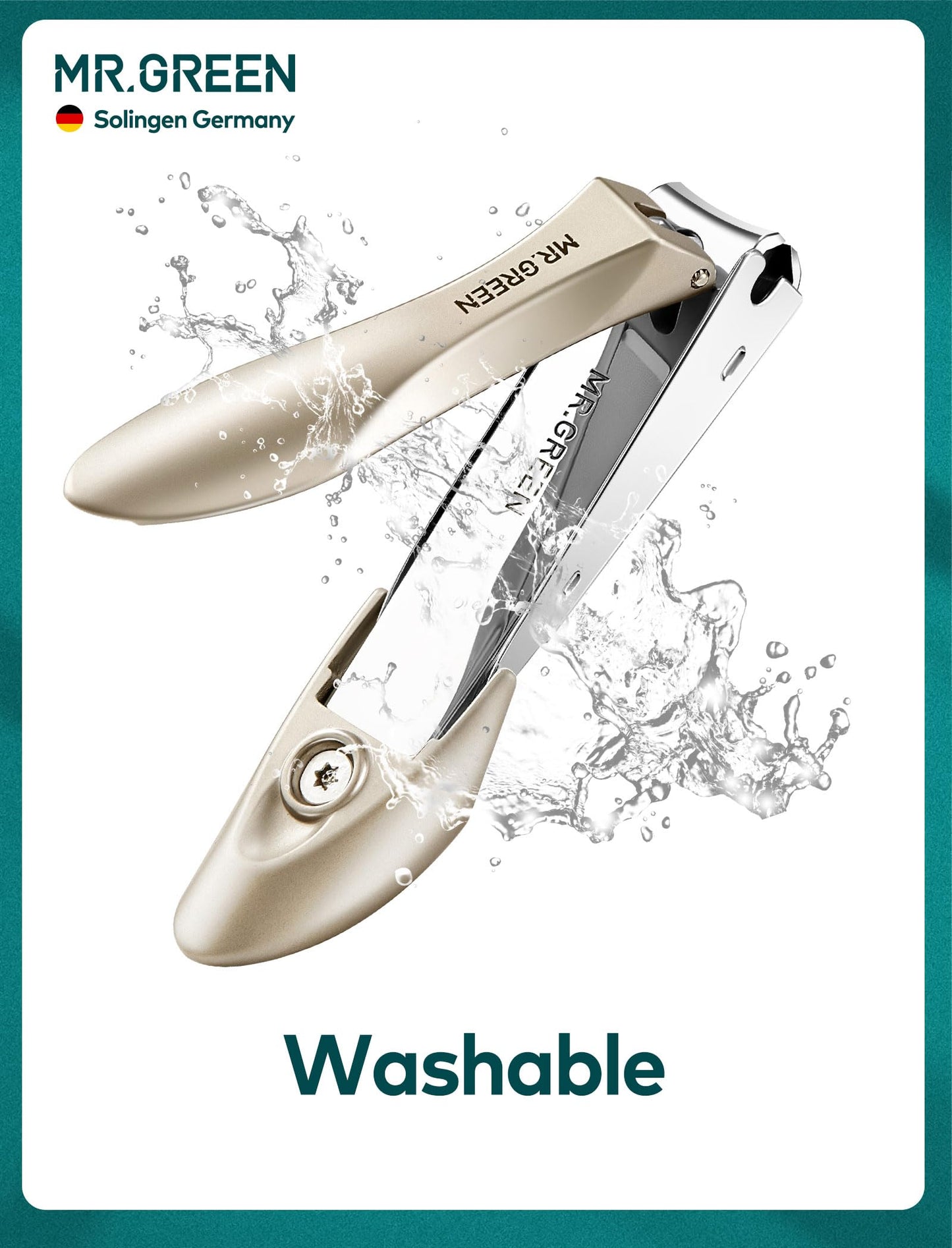 Nail Clippers with Catcher, Professional Stainless Steel Fingernail and Toenail Clipper Cutter, Trimmer Set for Men and Women(Small)