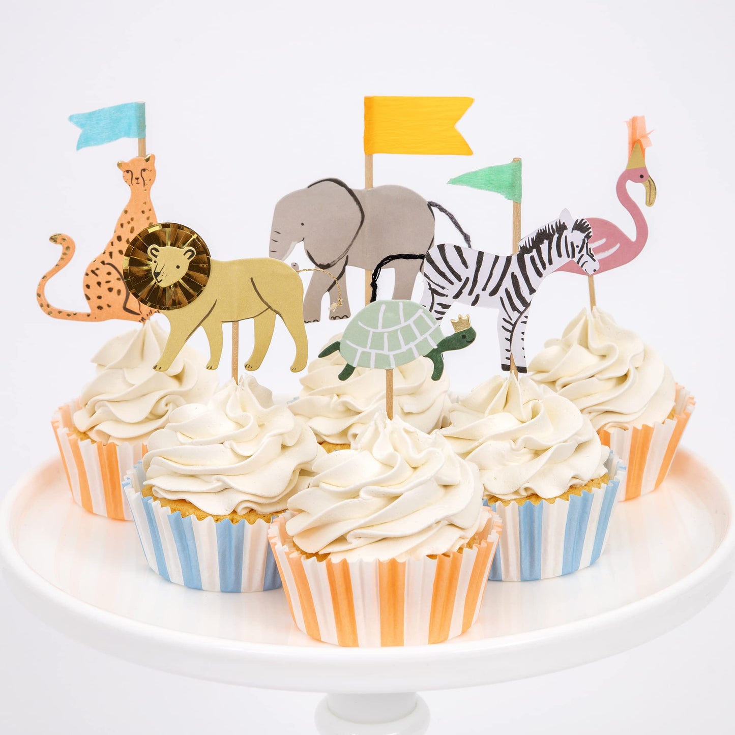 Meri Meri Safari Animals Cupcake Kit (Pack of 24)