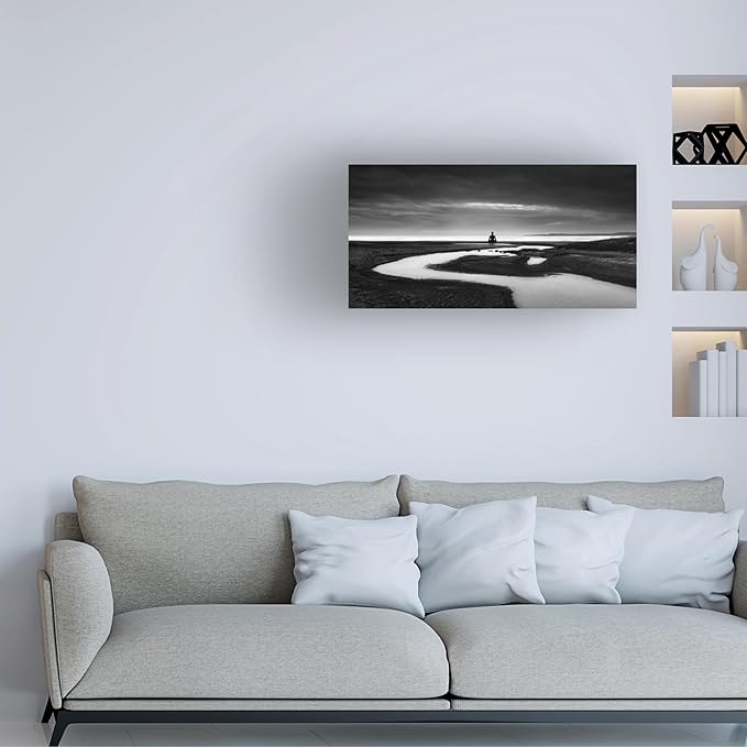 Trademark Fine Art Canvas Wall Art - George Digalakis 'Zen Beach' Wall Art for Living Room, Bedroom, or Office Décor