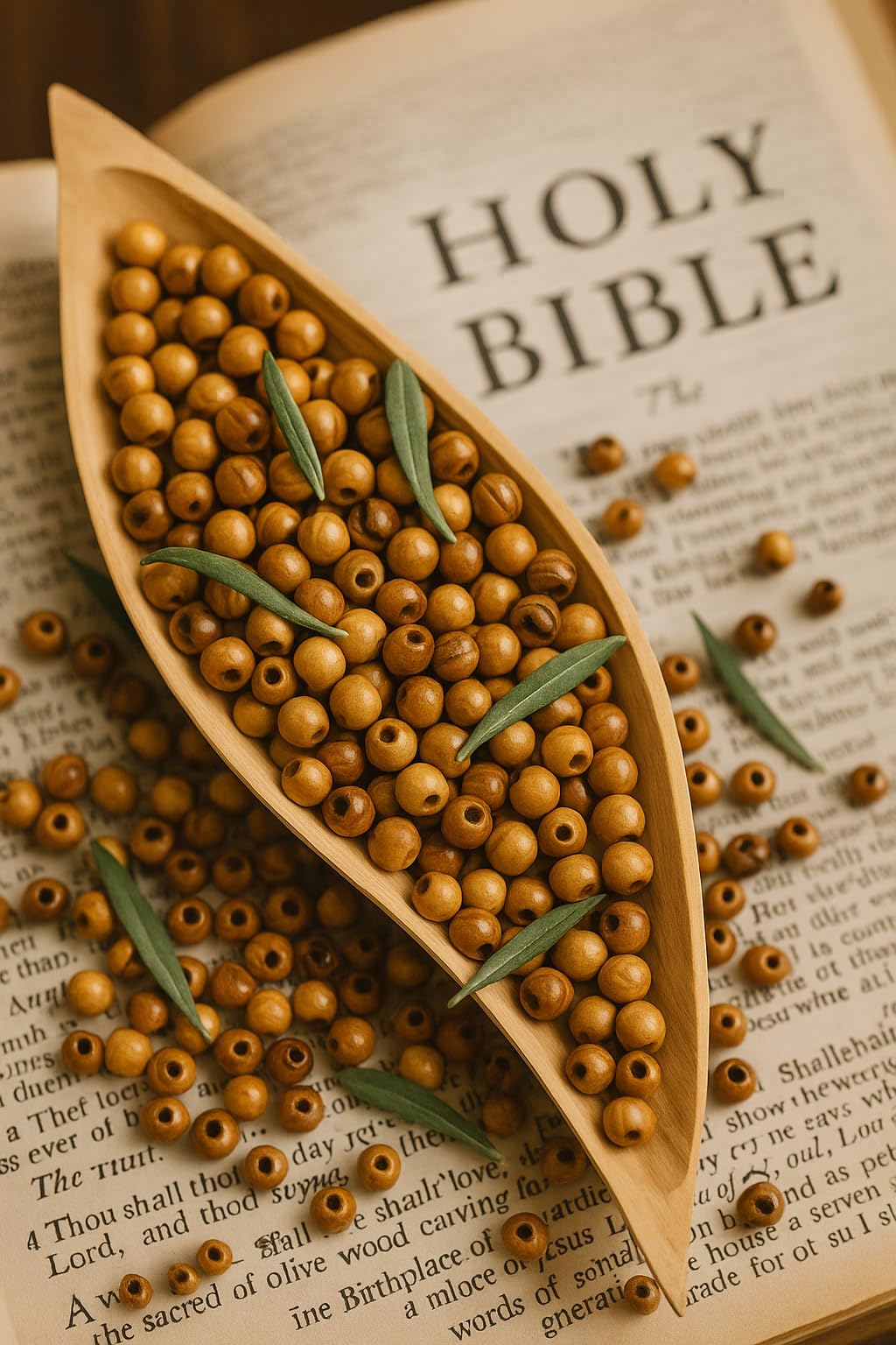 ZULUF 10mm Olive Wood Mala Beads Bulk (1000pcs) Cuentas para Hacer Rosarios Católicos Wooden Craft Beads for Jewelry Making Rosaries & Bracelets Holy Land Bethlehem with Certificate BEAD045