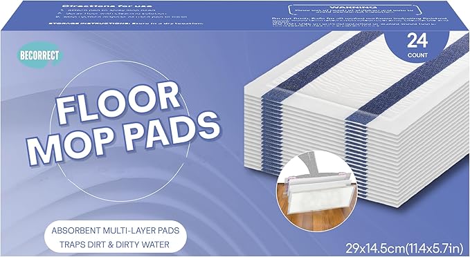Mopping Pads Refills for Swiffer Wet Jet Mop - Thickness,Absorbent,24 Count