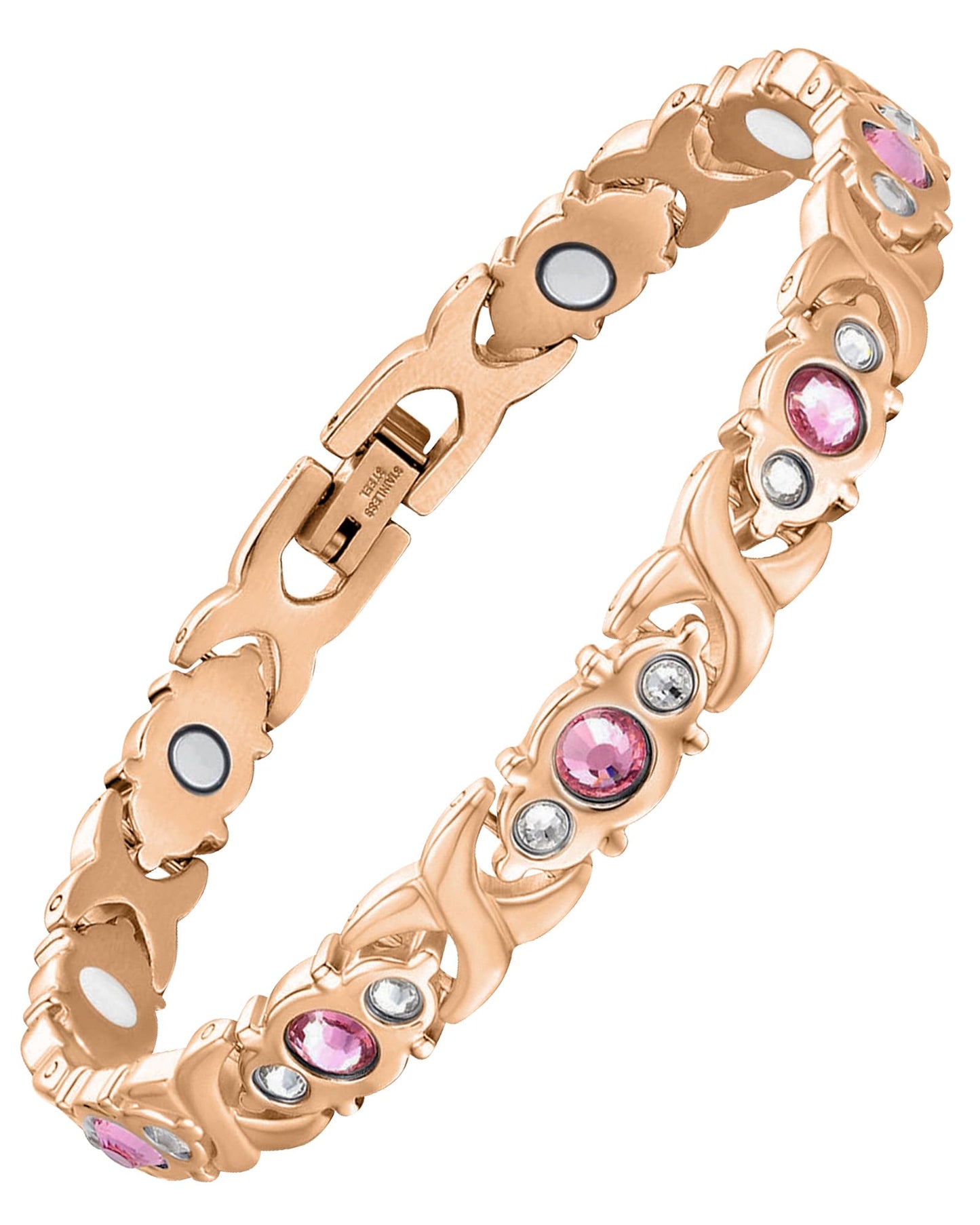 Jecanori Magnetic Bracelet for Women- 3500 Gauss Ultra Strength Magnets Bracelet Include Removal Tool,Ideal Gift
