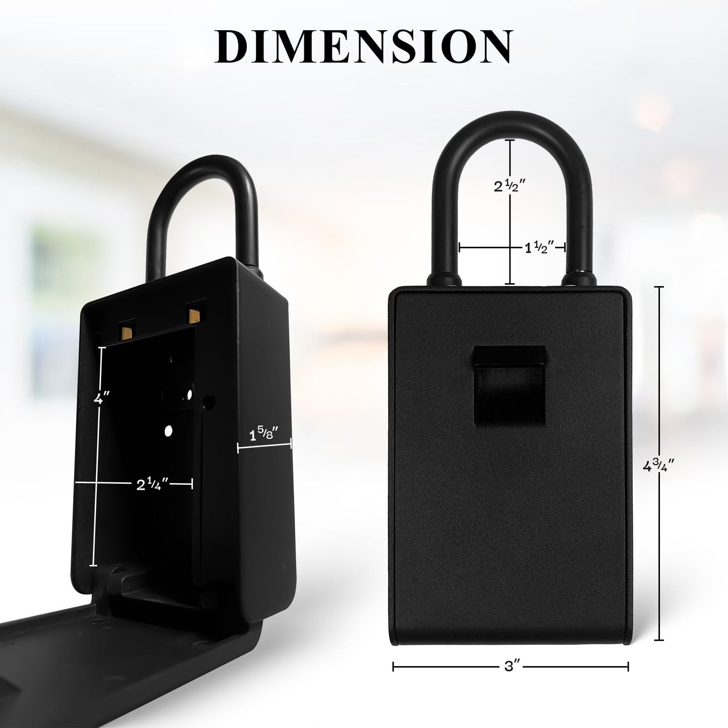 Kingsley Smart Wall Mount Key Lock Box with Bluetooth Keyless Entry, Extra Large for Keys & Access Cards, Auto Lock, App Control, IP65 Waterproof, Secure Code, for Home, Office, & Airbnb (Standard)