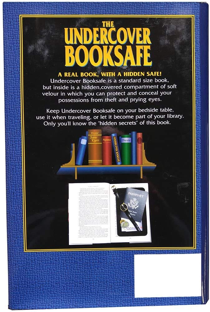 STREETWISE Large Hardbound Book Safe – Hidden Storage Book – Conceal Valuables in Plain Sight – Decoy Design