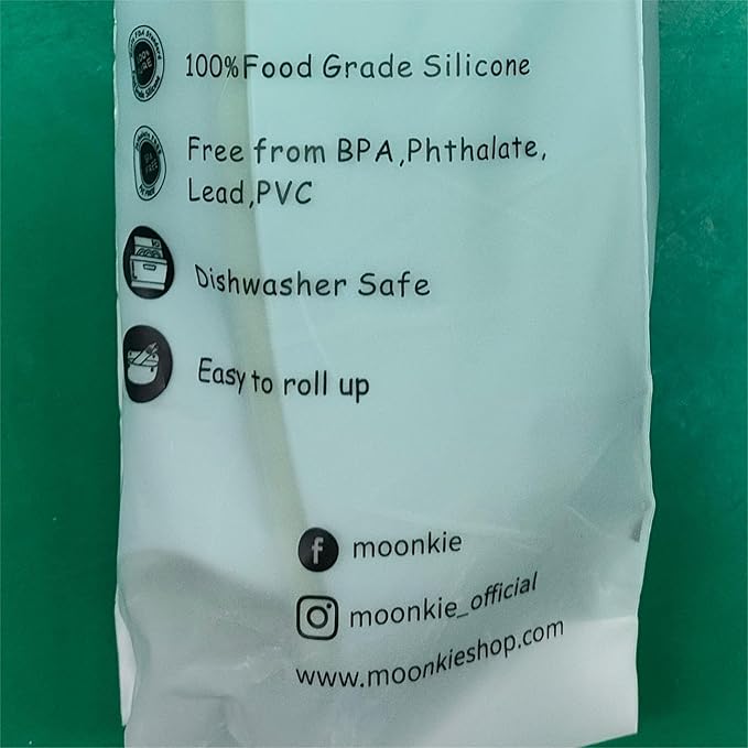 Moonkie Silicone Baby Bibs Set Of 2 | BPA Free Waterproof | Soft Flexible Adjustable Silicone Bibs for Babies & Toddlers(Ether/Sage)