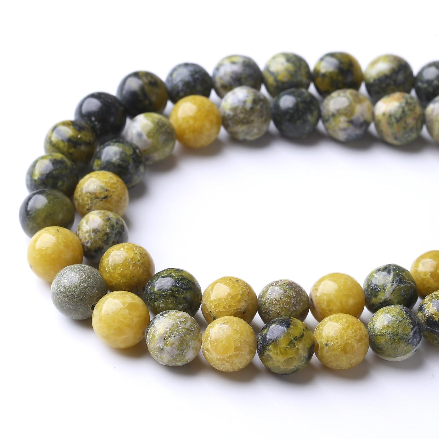 10MM Australian Jade Round Loose Beads Natural Gem Beads Crystal Energy Stone Beads for Jewelry Making DIY Bracelet Necklace