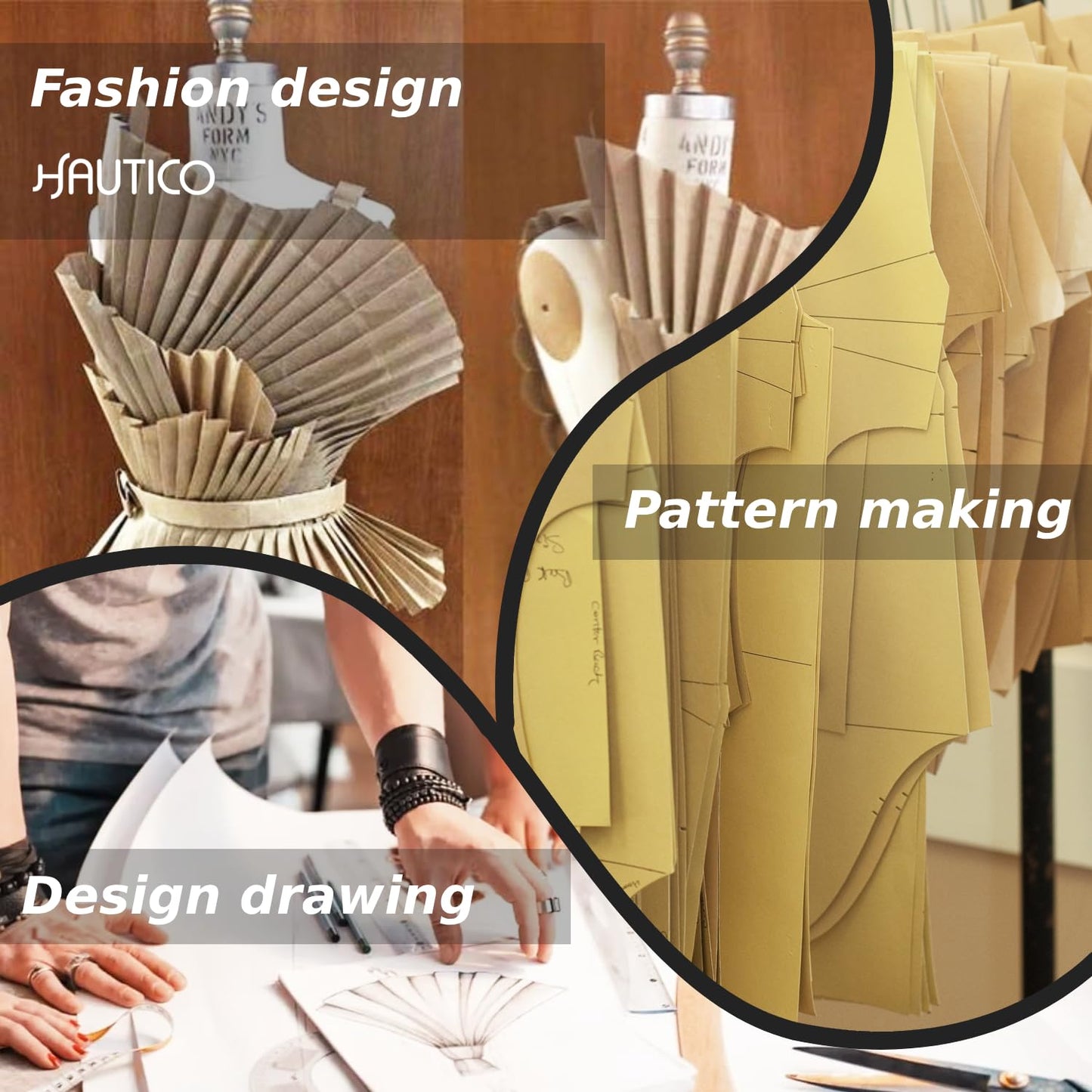 Pattern Making Paper, Brown Paper (150g Light Weight, Brown, 15 Yards)