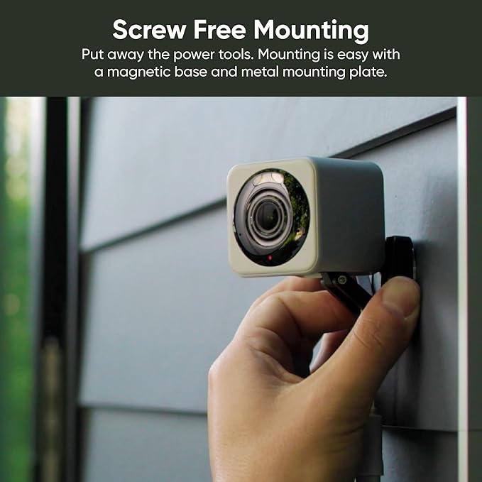 WYZE Cam v4 (Latest Model), 2.5K AI Security Camera, Indoor/Outdoor Cameras for Home Security, Baby Monitor & Pet Camera, Vibrant Color Night Vision, No Subscription Required, Free Expert Help
