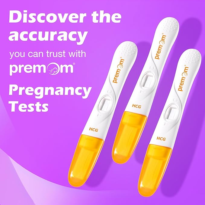 Premom Pregnancy Test Midstream: Early HCG Detection Sticks - 5 Pack Pregnant Test Kit