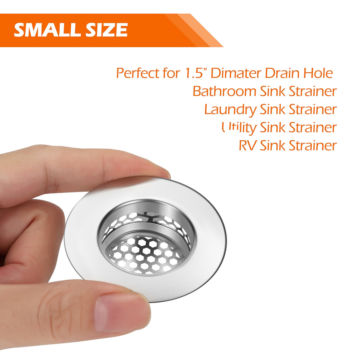 Bathroom Sink Strainer (3 Count)