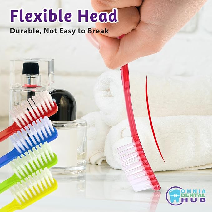 200 PCs Disposable Prepasted Toothbrushes by Omnia ONE | Convenient, Ready-to-Use, Hygienic – Perfect for Travel, Dental Offices, and On-The-Go Oral Care