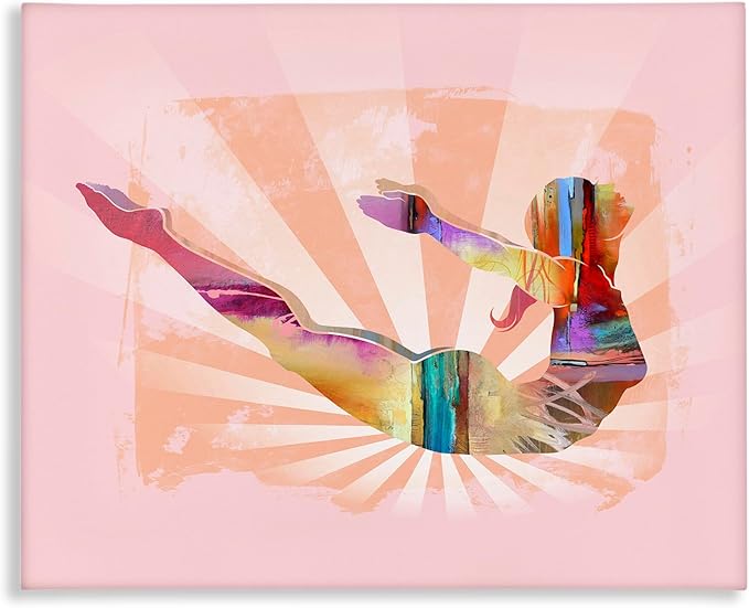 Stupell Industries Abstract Mindfulness Exercise Canvas Wall Art Design by Tim Parker, 30 x 24