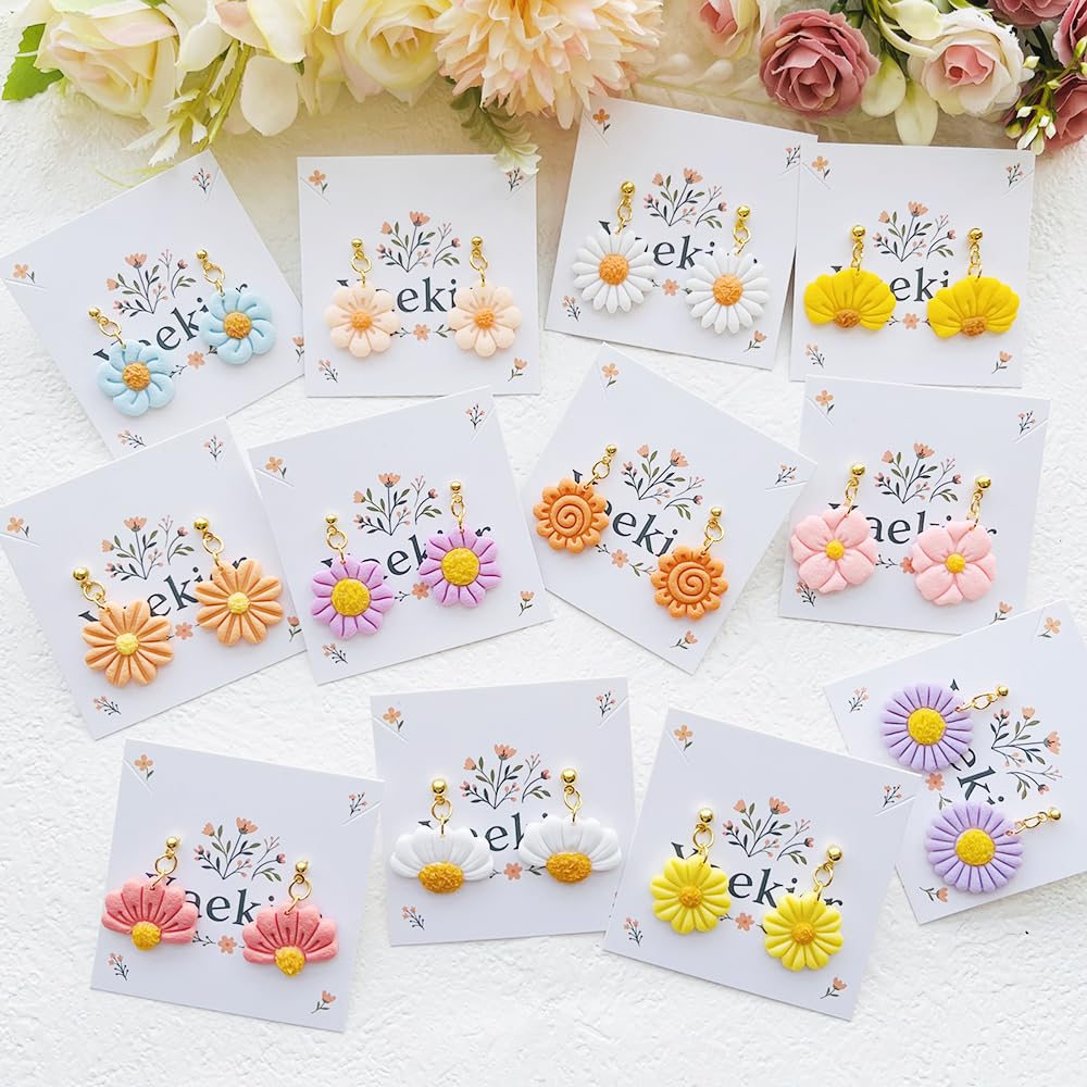 Flower Shape Polymer Clay Cutters Set – Molds and Clay Cutters for Polymer Clay, Floral Clay Earring Tools