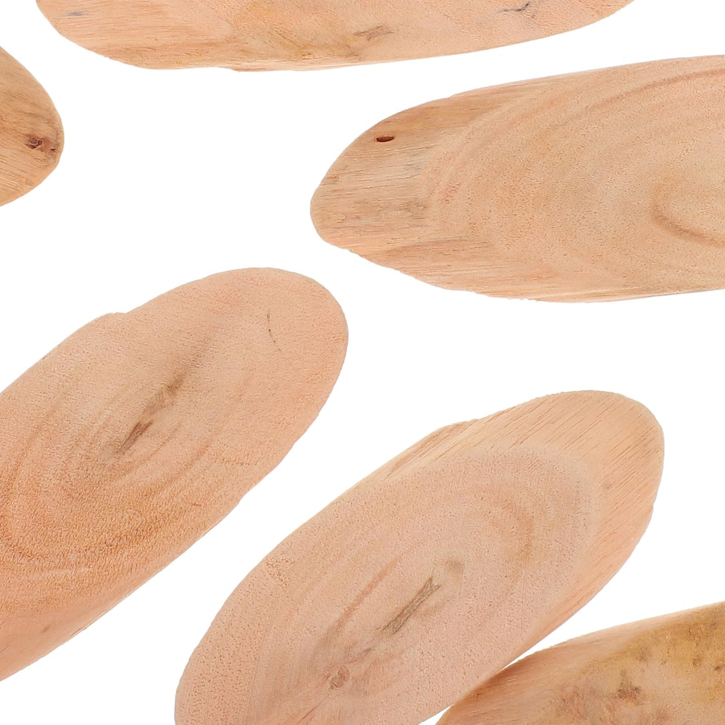 DIYEAH Natural Driftwood Pieces Oval 20 Pcs 3.07X1.06 Inch Rustic Wood Discs for Aquarium Decor DIY Crafts Home Decoration Woodworking Projects