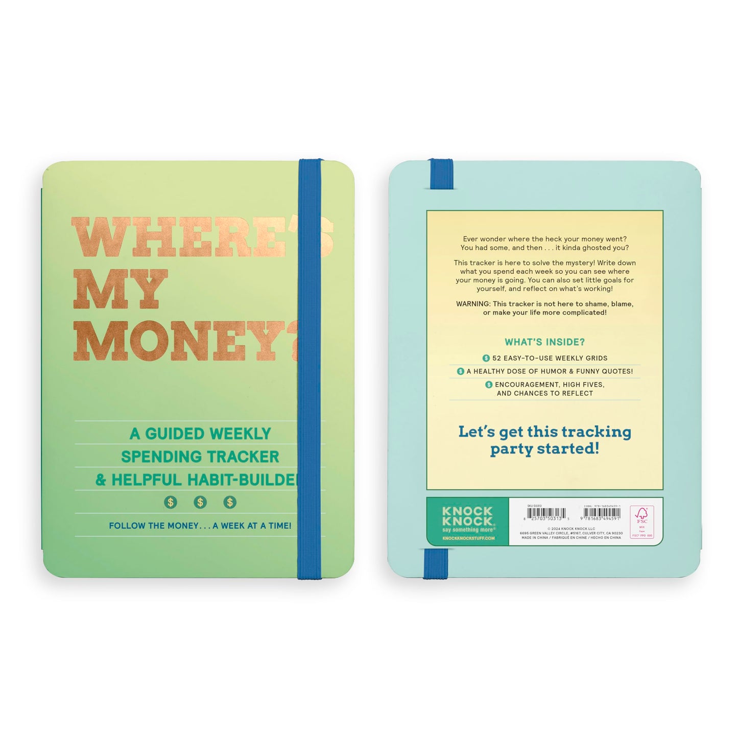 Where's My Money Habit Tracker Journal (Knock Knock Habit Tracker Journals)