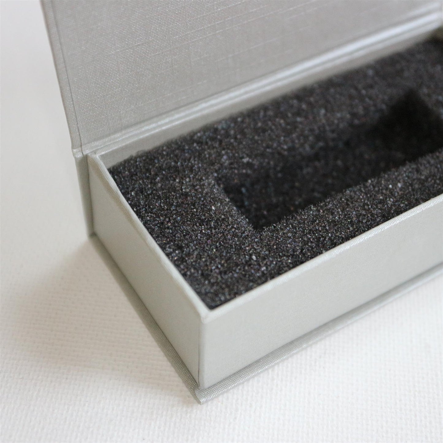 Caterpillar Red 4 x Magnetic USB Presentation Gift Boxes, Silver Grey Colour, flash drives, removable drives, Wedding Presentation Gift Box, Photography, 4 in., Present Gift
