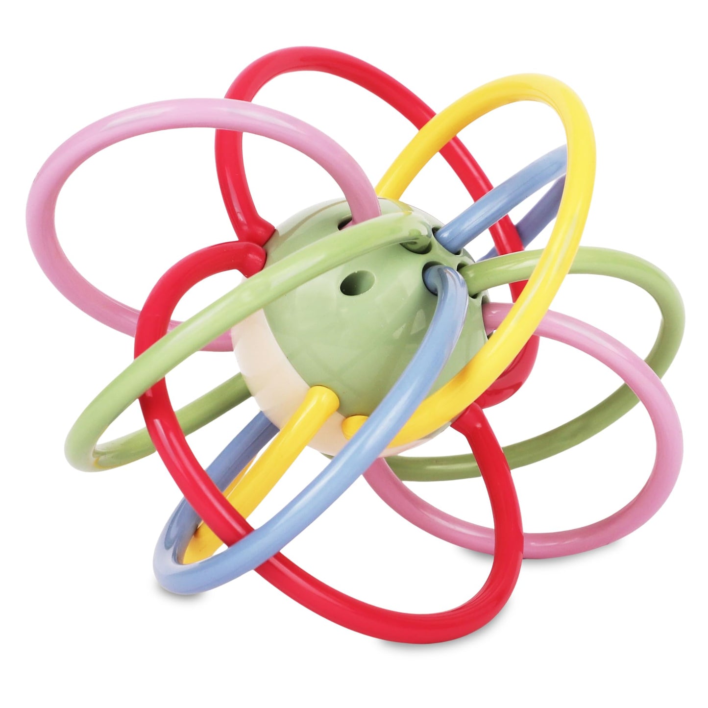 Playkidiz Rattle & Sensory Teether Toys for Babies, Multicolour Soft Teething Tube, Easy to Clean, Developmental Baby Toys 0-6 Months