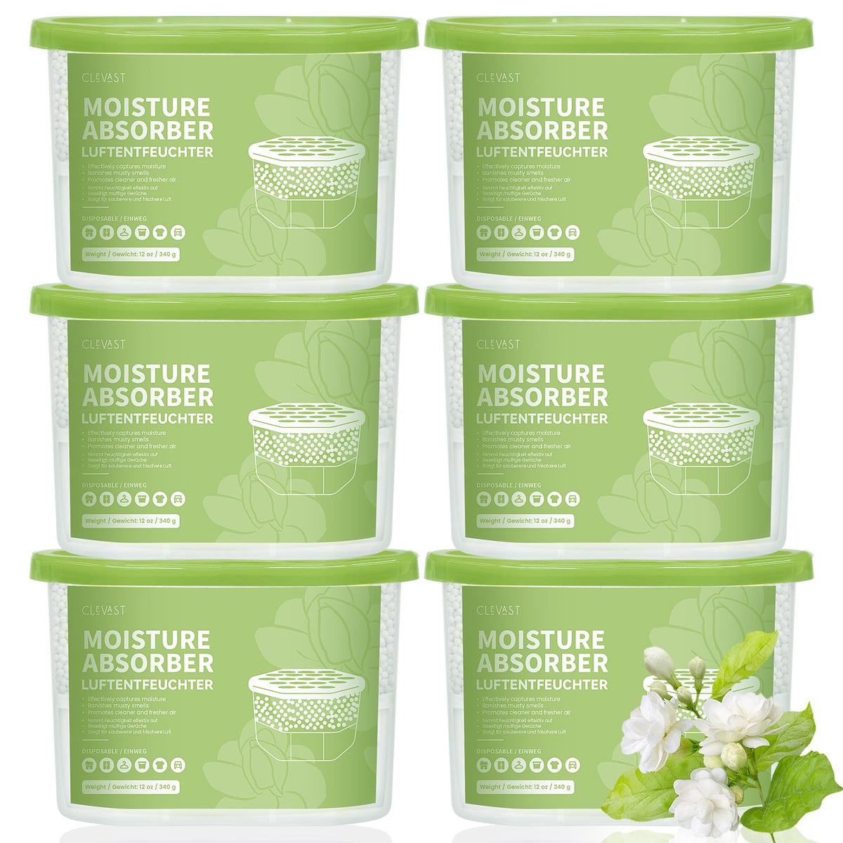 Moisture Absorber Boxes 6 Pack (6 Count)