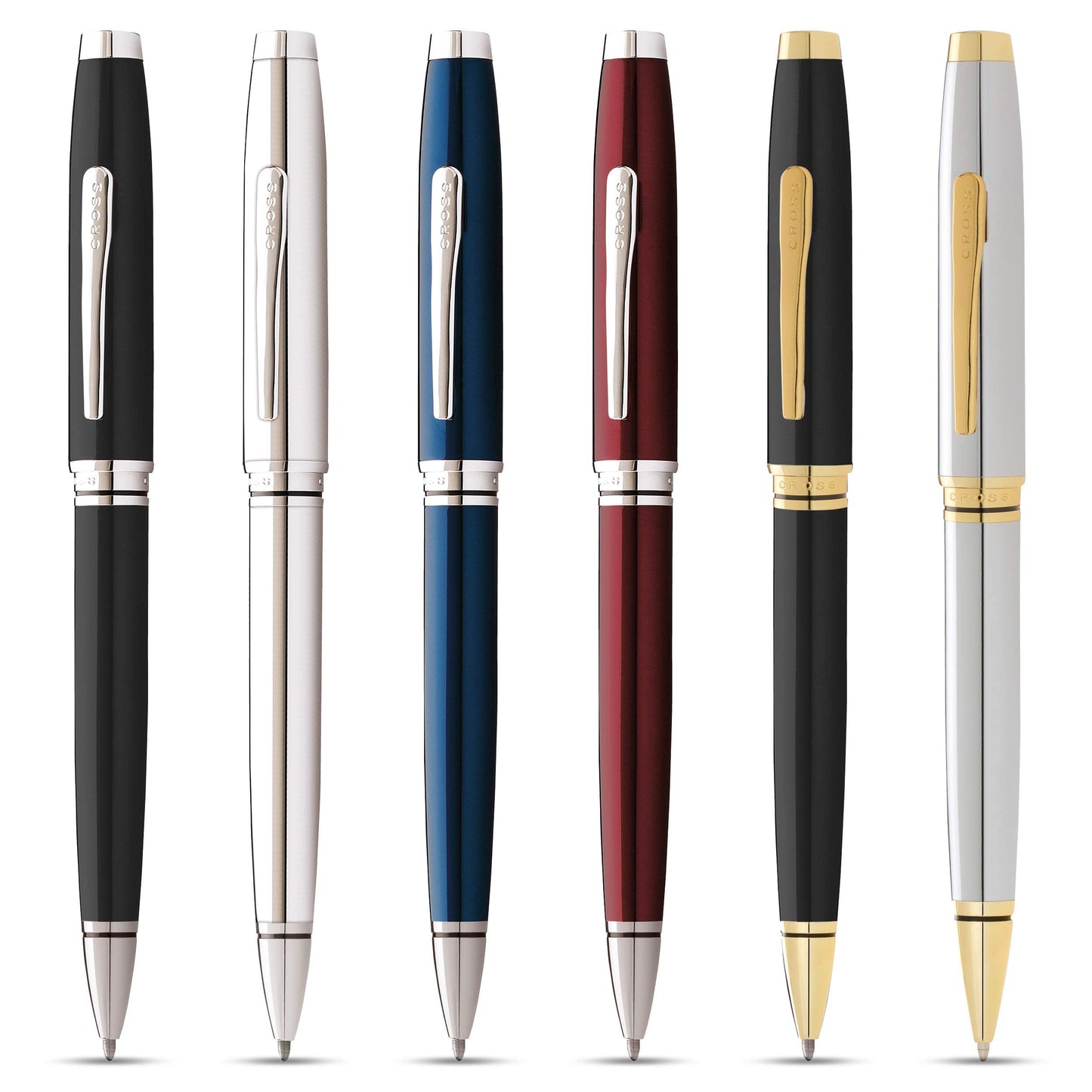 Cross Coventry Blue Lacquer Ballpoint Pen - Refillable Pen for Smooth Writing - Professional, Elegant Accessory - Black Ink - Long-Lasting Use - Desk Essential