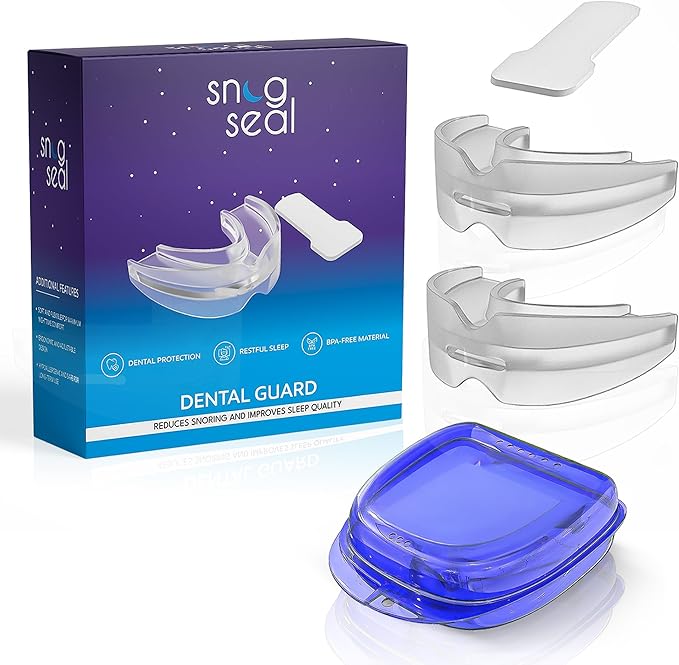 Dental Guard 2-Pack – Reusable BPA-Free Medical-Grade Material – Custom Fit – Nighttime Teeth Grinding Protection for Men and Women