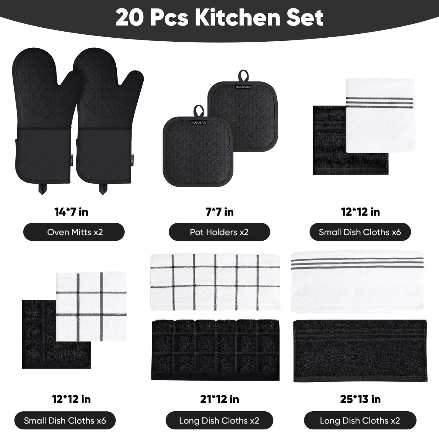 Silicone Oven Mitts Pot Holder Kitchen-Towels100% Cotton Dish Towels for Kitchen,Super Soft and Absorbent Kitchen Hand Towels/Tea Towels.Pot Holder,Oven Mitt Heat Resistant,Silicone Grip,Gift Set