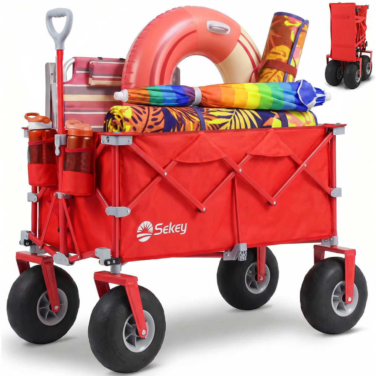 Heavy Duty Beach Wagon with 9" Big Sand