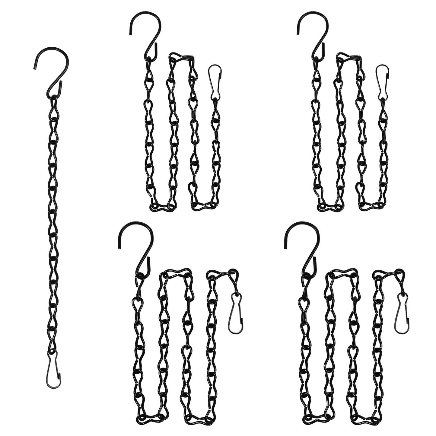 4 Pack 12, 24 and 36 Inches Hanging Chain for Bird Feeders, Planters, Birdbaths, Billboards, Lanterns, Chalkboards, Decorative Ornaments (Combo 4pc)