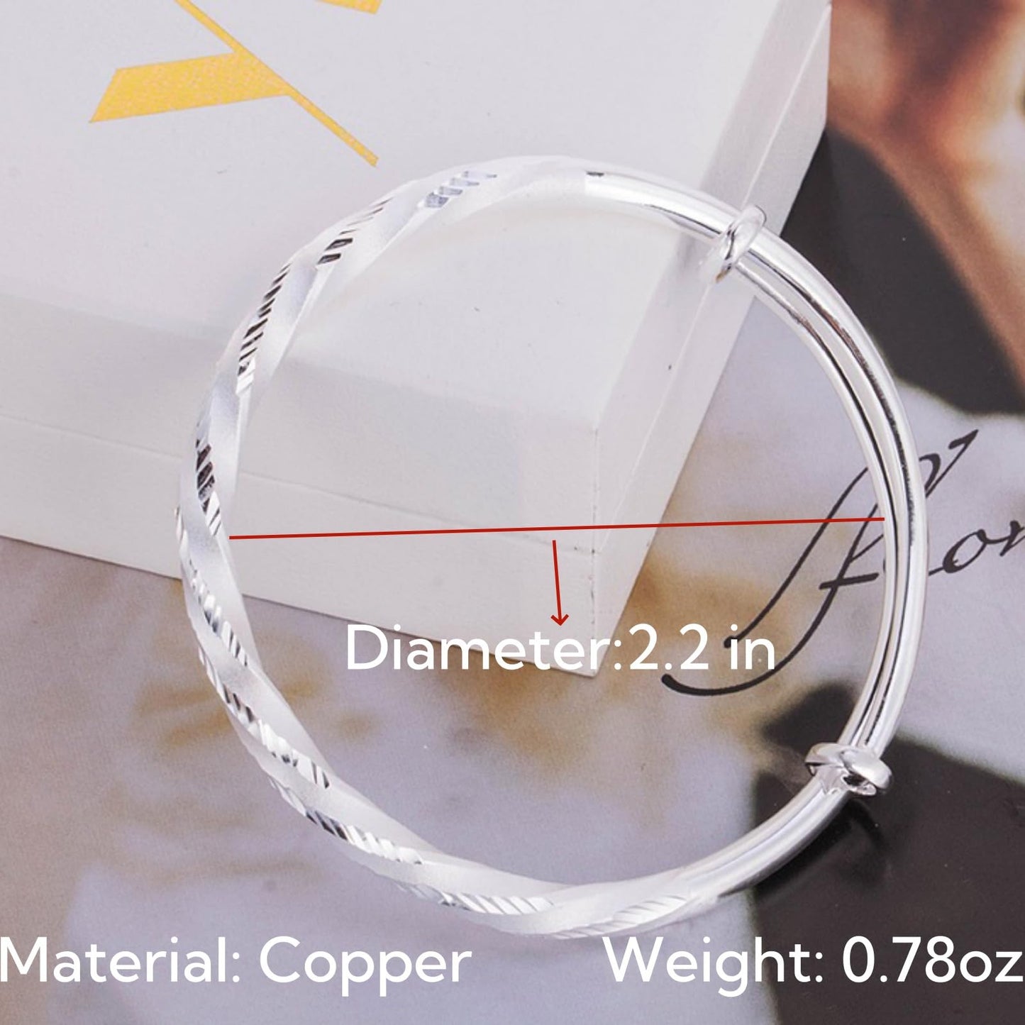 Handmade 925 Sterling Silver Bangle Bracelets For Women Twist Bangle Bracelets Wave Bangles Matte Hammered Bangles Adjustable Bangle Bracelets For Women Minimalist Statement Bangle Christmas Gift