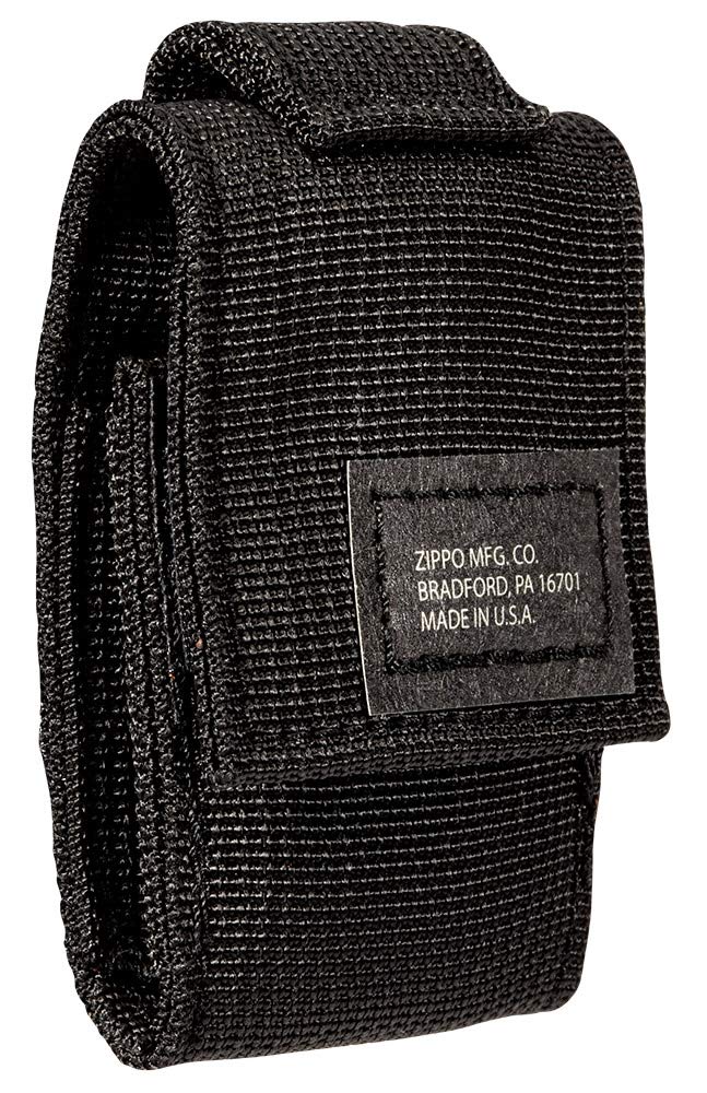 Zippo Black Tactical Pouch and Black Crackle Windproof Lighter Gift Set