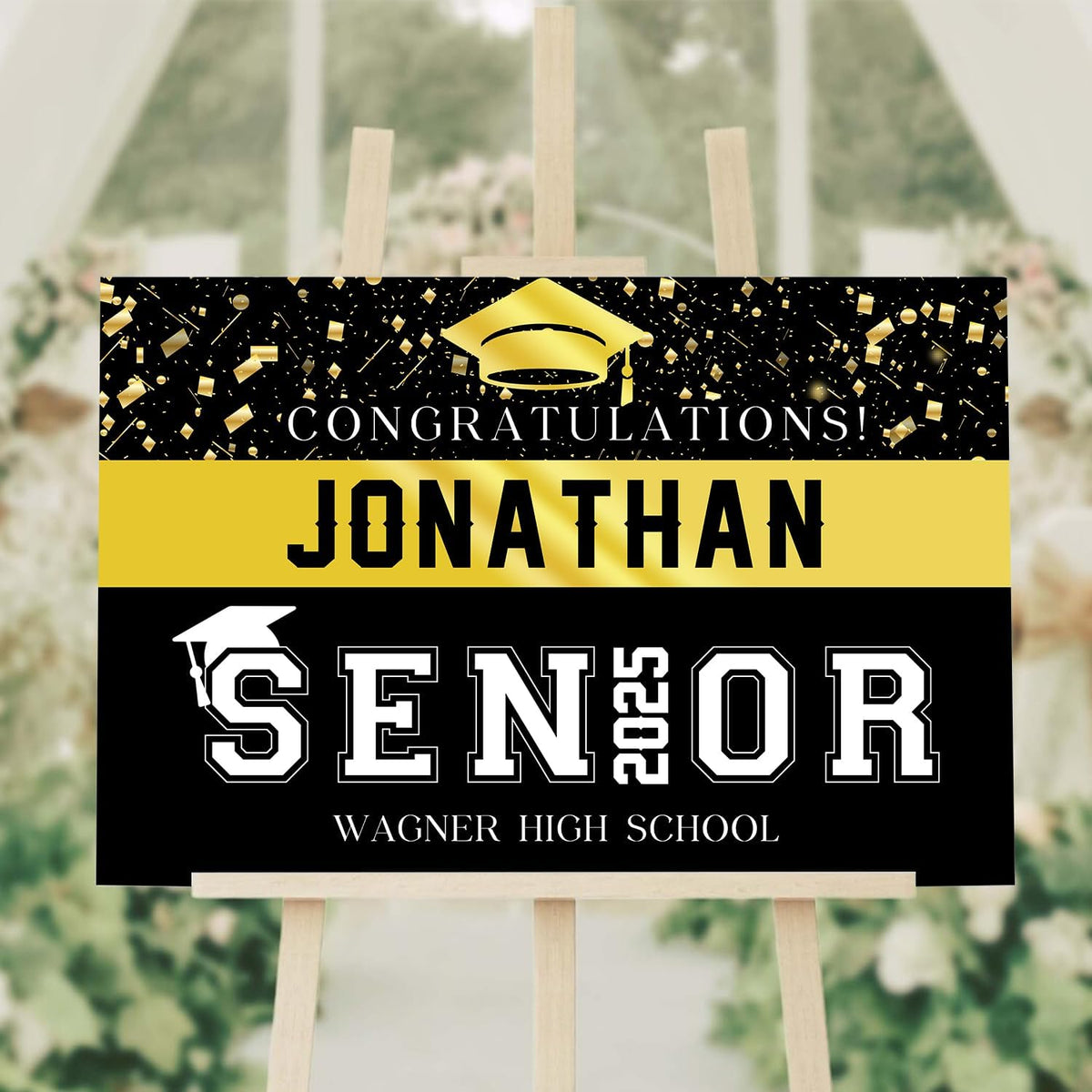Personalized Graduation Party Welcome Sign, Class of 2025 Yard Sign, Graduation Party Welcome Sign 2025, Grad Party Sign, Senior High School College Graduation Decorations
