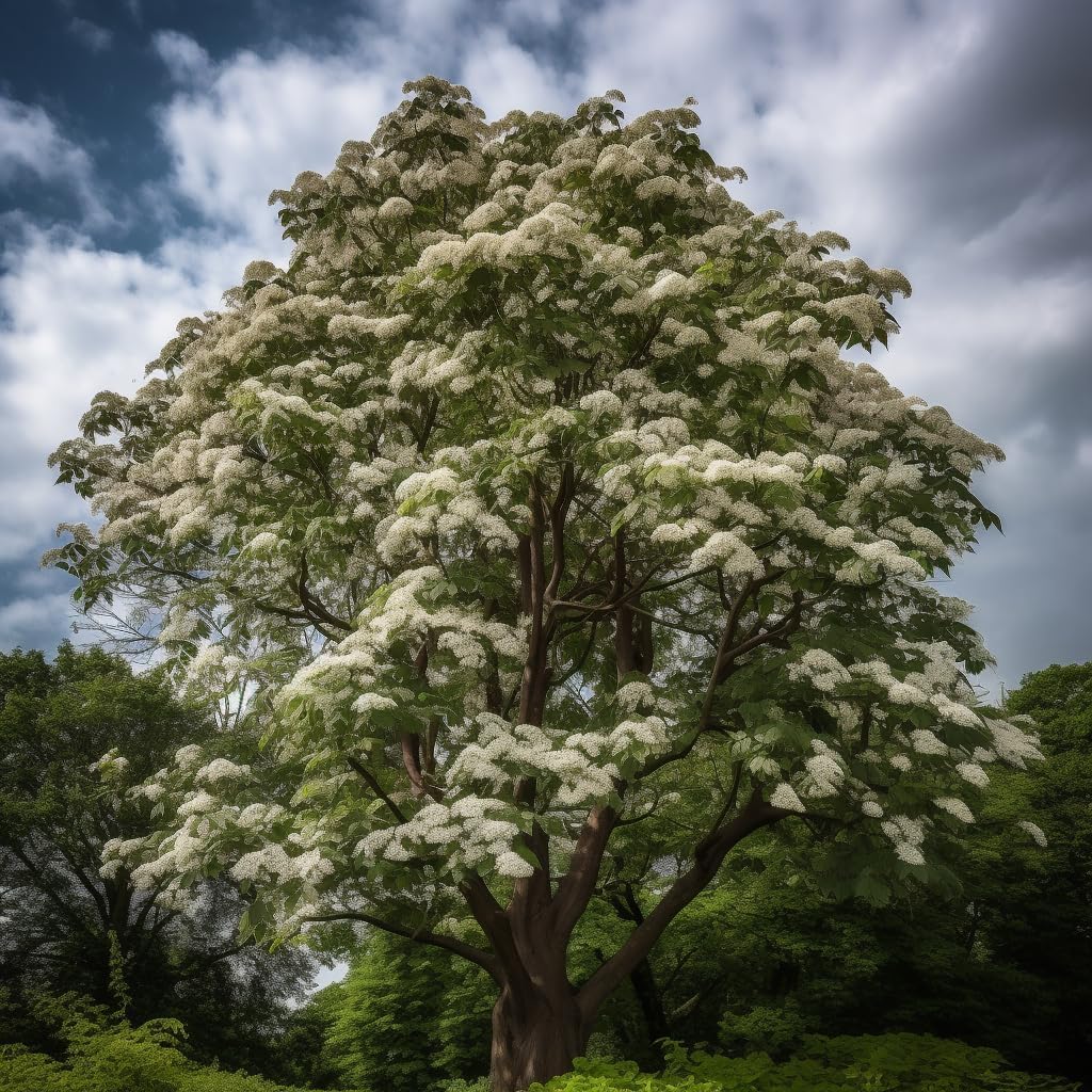 5 Northern Catalpa Trees - 12-18" Tall Live Plants - Ornamental Flowering Shade Trees - Catalpa speciosa - (5 Pack)