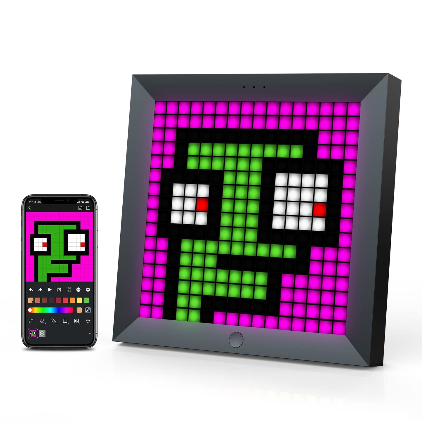 Divoom LED Light Pixel Display Panel Suit for RGB Light Bars, Smart App Control with Cool Animation Desk Setup for PC, TV, Gaming Room Decor