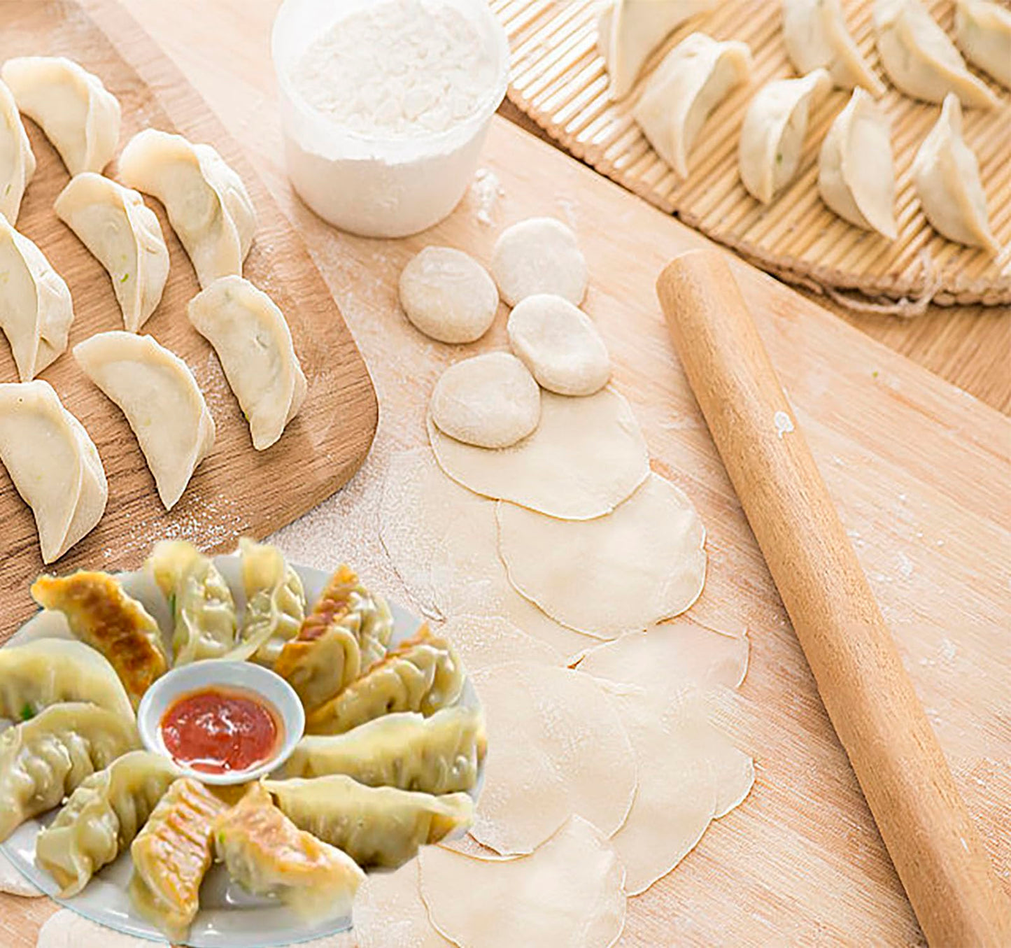 8 Pcs Ravioli Mold Set Include Ravioli Maker Press ，Dough Scraper, Dumpling Maker, Ravioli Maker Cutter set,Pasta Making Kit for Ravioli Press Mold,Suitable for Kitchen Beginners Gift (A)