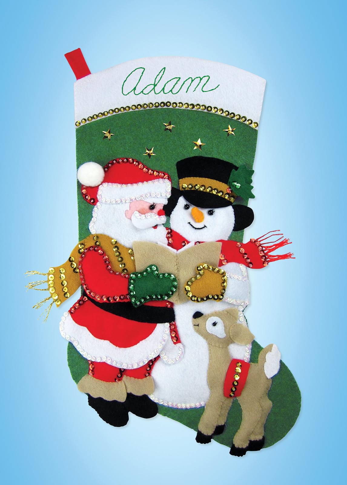 Carolling Friends Felt Stocking Kit