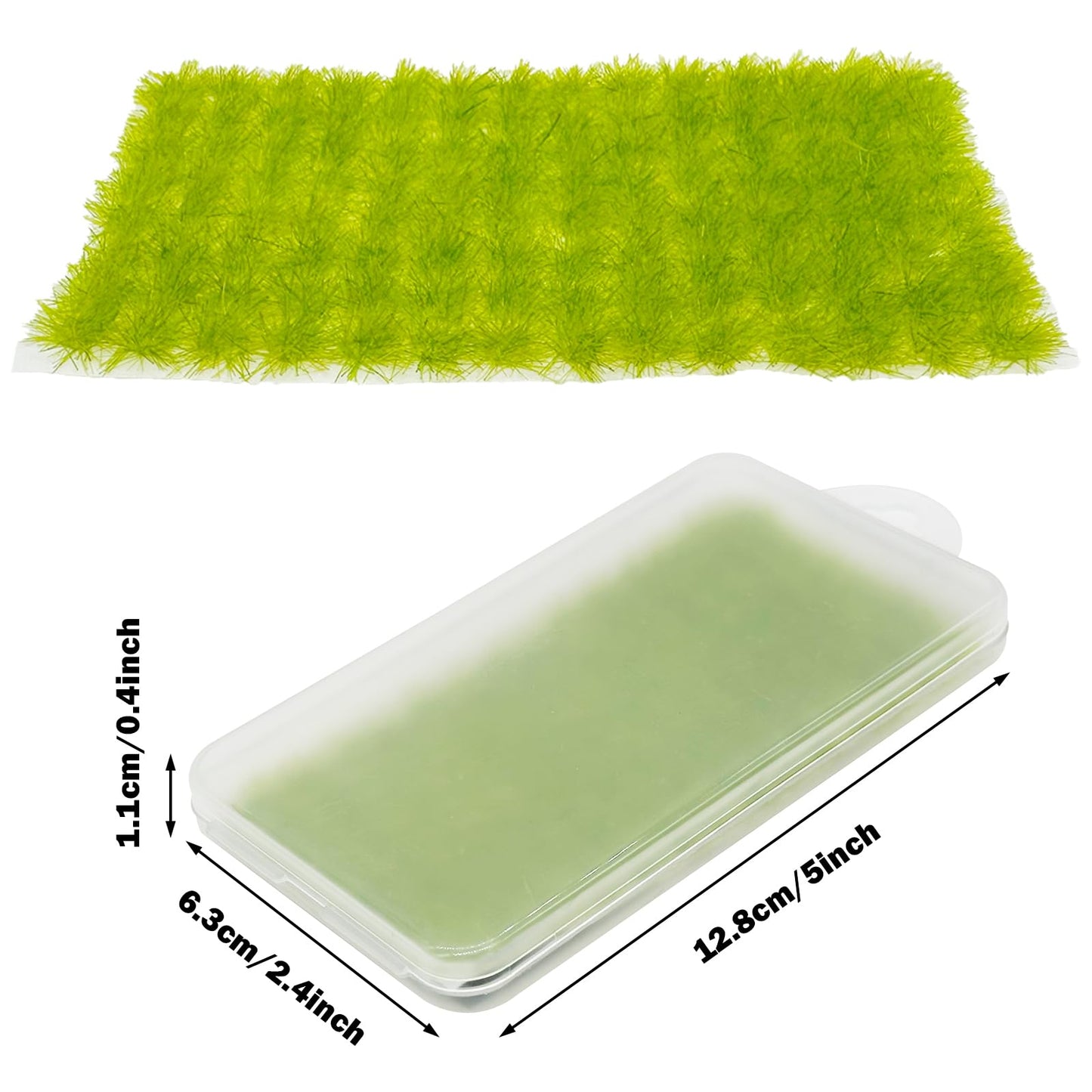 Cayway 312 PCS Static Grass Tuft 3 Color Model Railway Artificial Miniature Terrain Kit for DIY Model Railway Fairy Garden Diorama Scenery