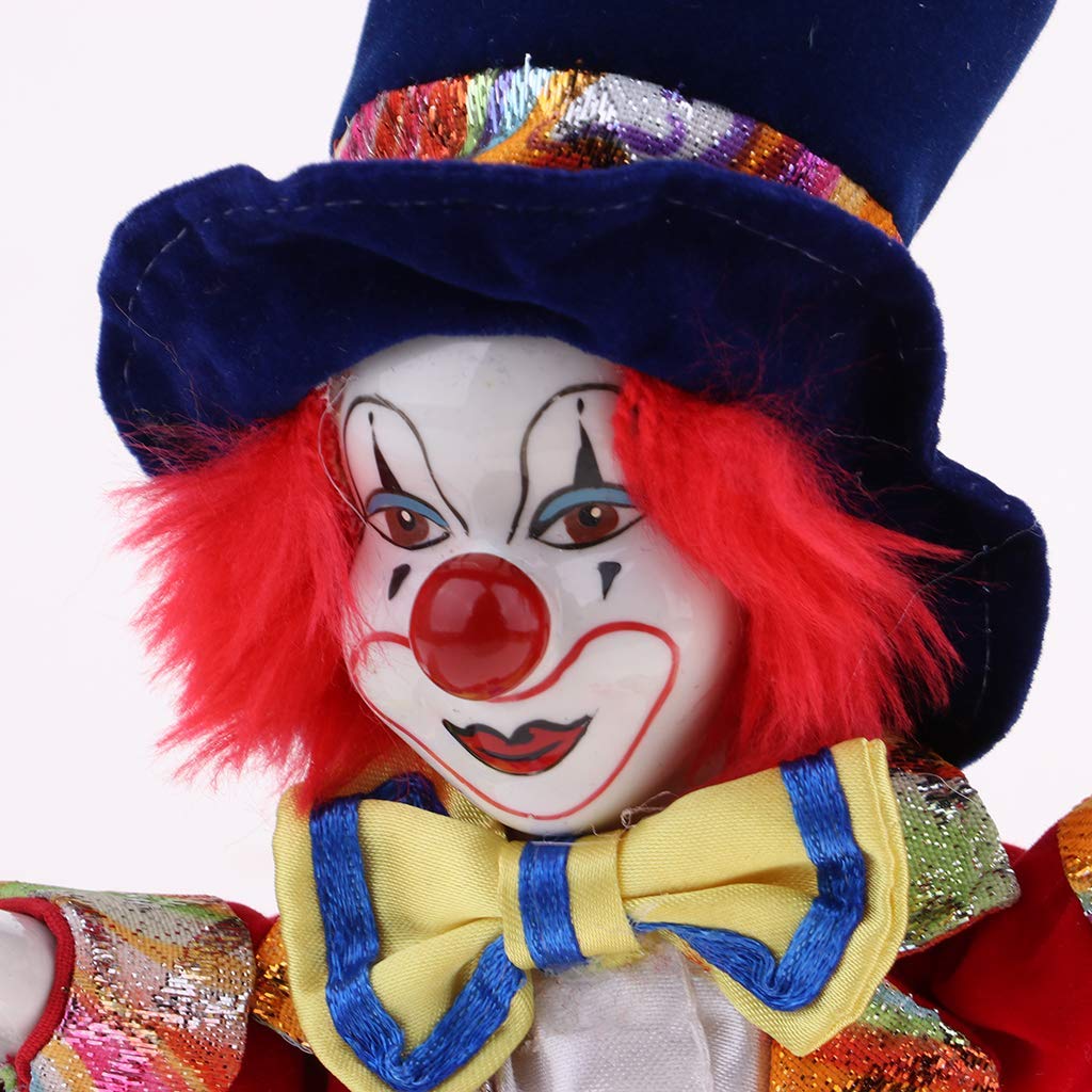 KODORIA Clown Doll Clown Figure Doll Halloween Ornaments Home Table Desk Top Decor - #5