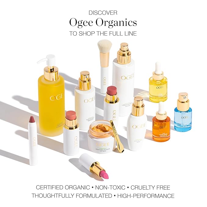 Ogee Sculpted Face Stick (TOPAZ - MATTE ROSY PEACH) Certified Organic Blush Stick - Multi-Use Cream Blush & Highlighter Stick