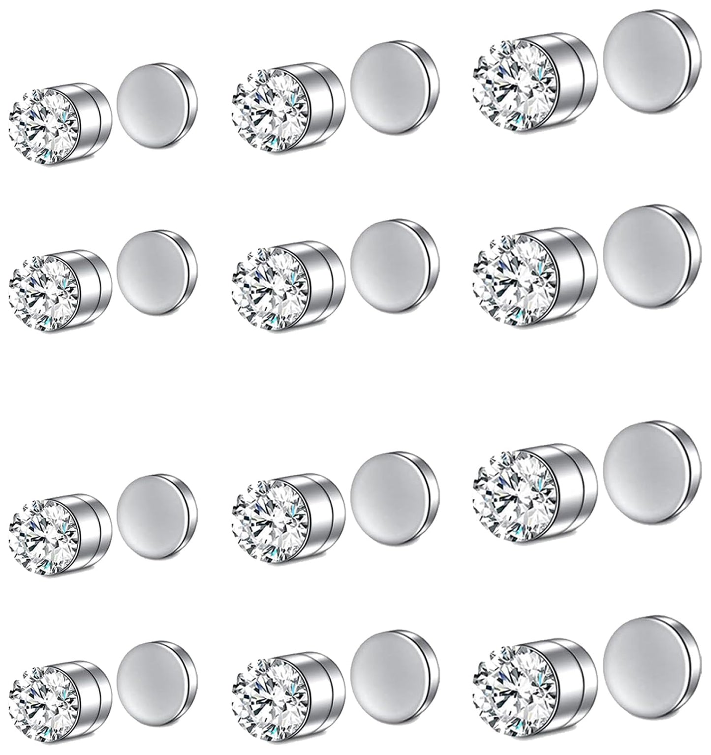 VitaCool Fake Nose Ring Stud Magnetic Nose Ring stud Earrings Faux fake Non-Piercing Magnetic Ear Stud Jewelry for Women Men (3T-Style C)