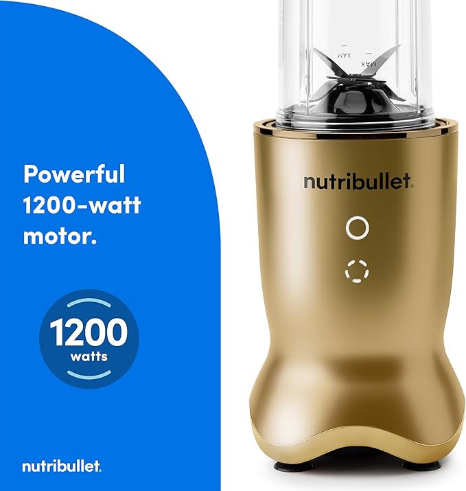 nutribullet Ultra Personal Blender NB50500BR, 32 oz, Brass (Renewed)