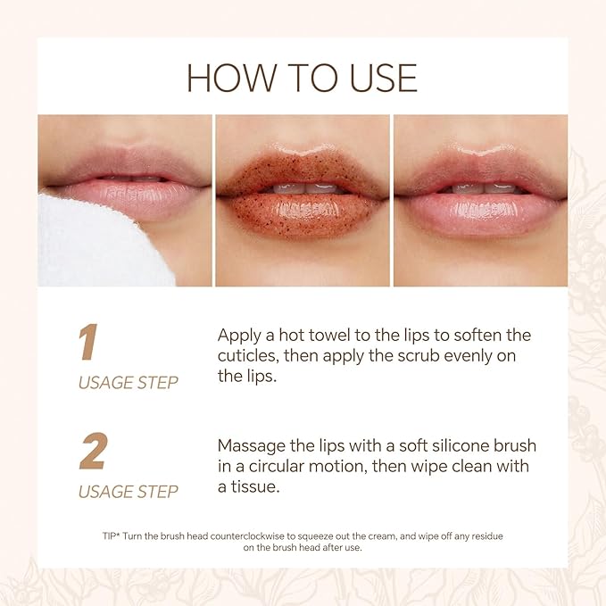 Nourishing Lip Scrub, Lip Scrub Exfoliator Gentle Exfoliation Lip Care Products for Chapped Dry and Flaky Lips Treatment
