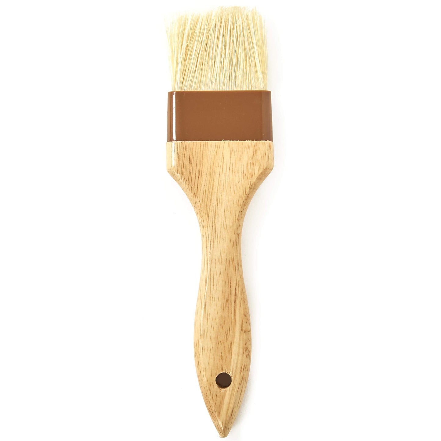 Durable, Real Wood 2 Inch Boar Bristle Pastry Brush. Grill and Kitchen Flat Brushes for Basting Meat, Spreading Butter, Eggs, BBQ Sauce or Marinades. Chef Quality Cooking, Baking or Grilling Tools