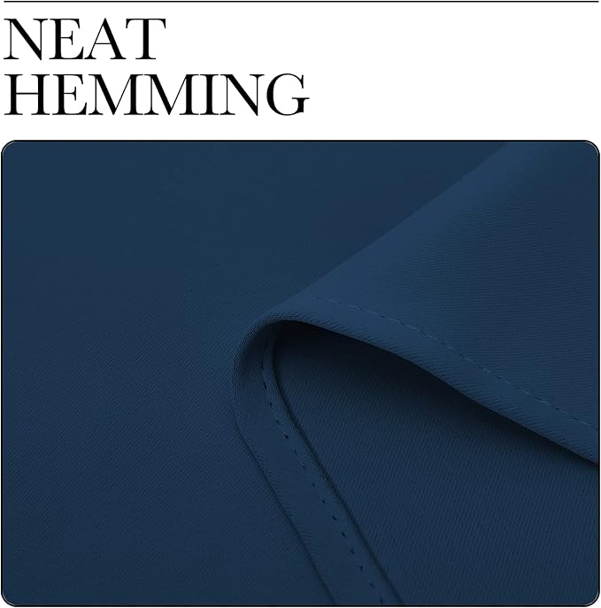 NICETOWN Moroccan Blue Blackout Curtains 86" Long, 55" Wide, 2 Pieces for Office, Dining Room, Guest Room - Sound Reducing, Heat and Cold Block Panels for Modern Decorative