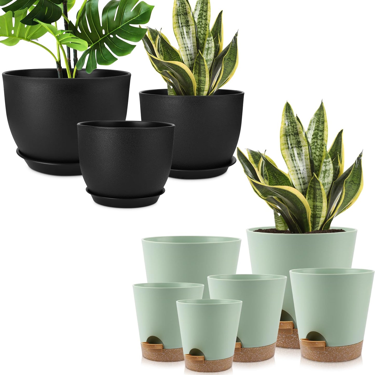 YNNICO Indoor Self Watering Planters