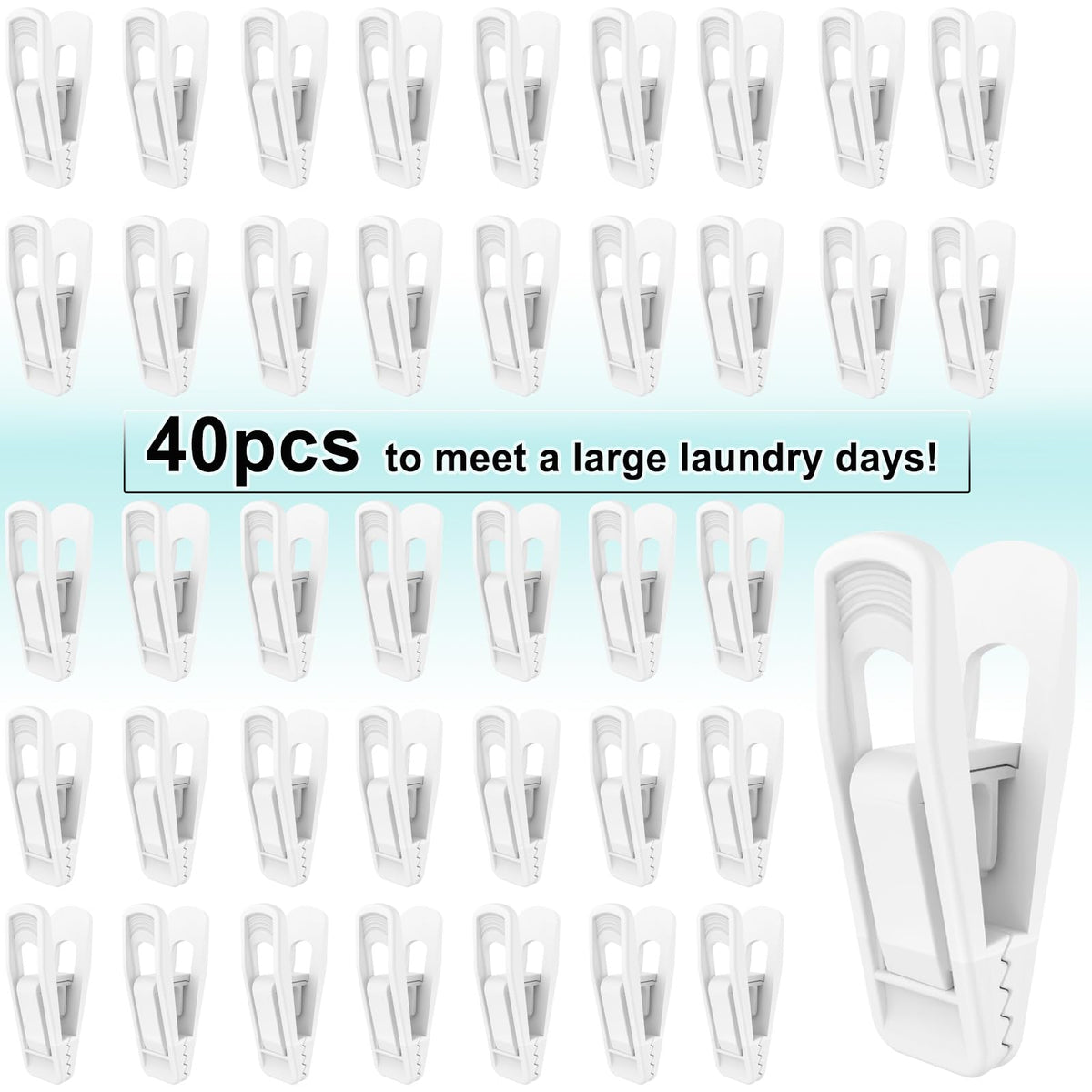 Hanger Clips for Velvet Hangers (40 Count)