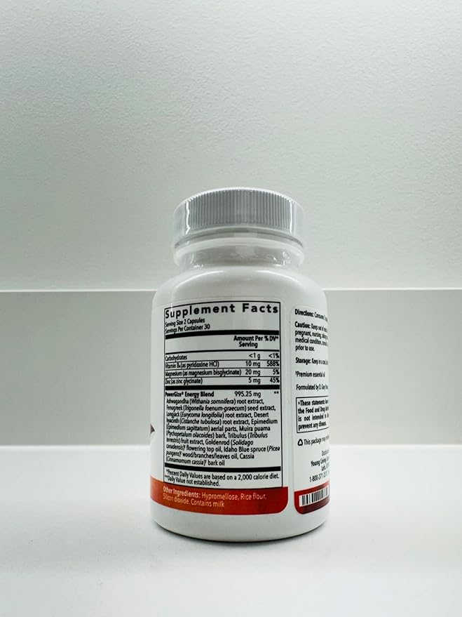 Young Living - PowerGize 60 Capsules | Workout Support Supplement for Men & Women | Supports Muscle Health, Energy, and Stamina for Active Lifestyles