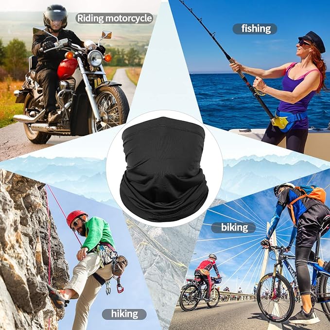 Achiou Neck Gaiter Face Cover Scarf, UV Protection Mask for Men and Women,Soft Windproof, Hiking Cycling Running