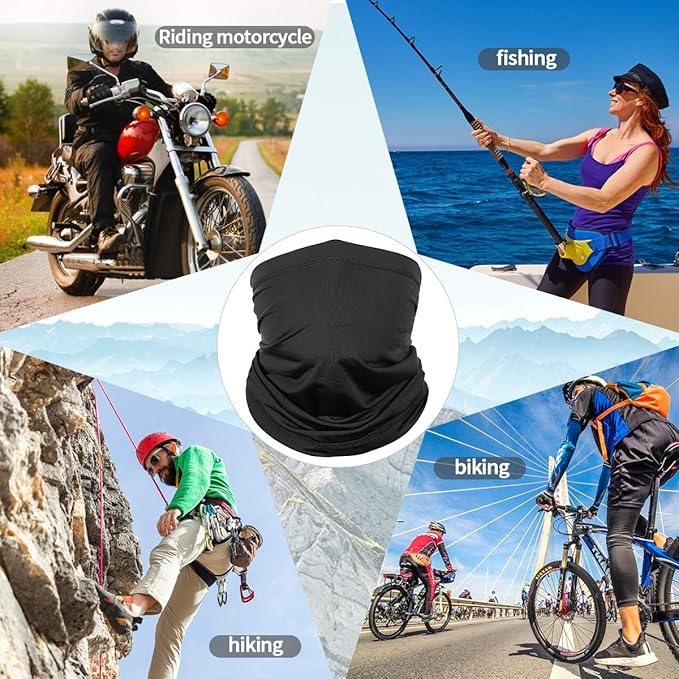Achiou Neck Gaiter Face Cover Scarf, UV Protection Mask for Men and Women,Soft Windproof, Hiking Cycling Running