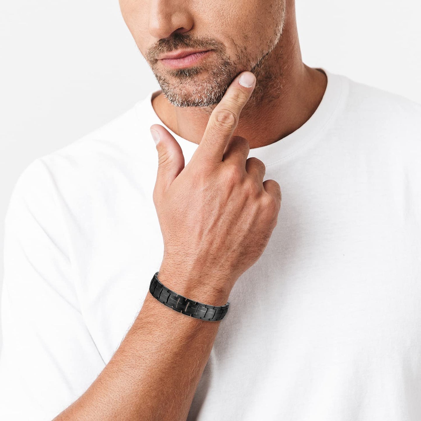 Feraco Magnetic Bracelets for Men Women with Magnets,Jewelry Gift